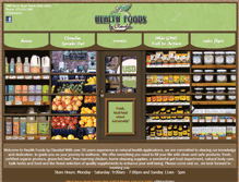 Tablet Screenshot of healthfoodsbyclaudia.com